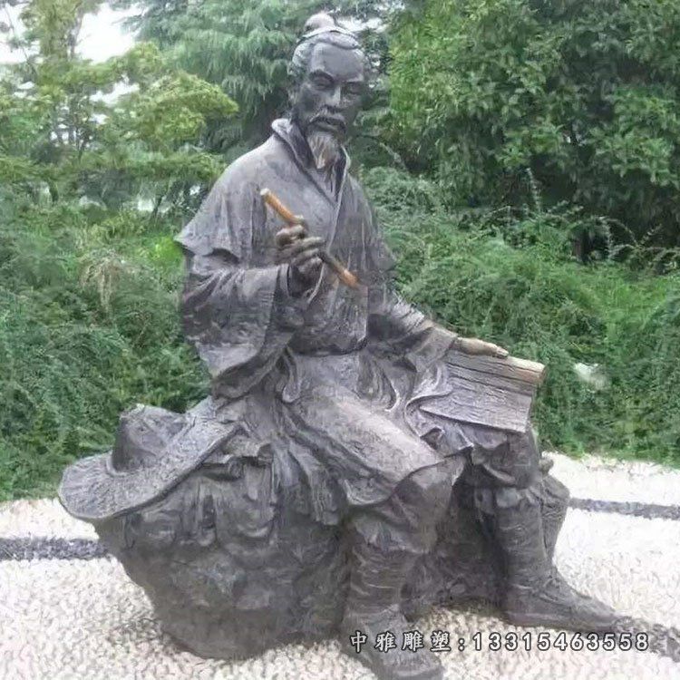 春秋末期政治家范蠡铜雕