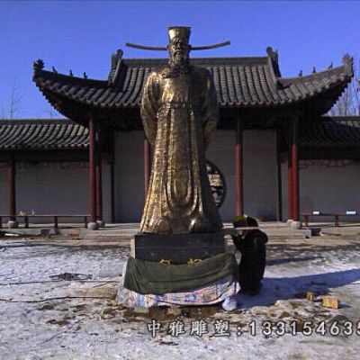 古代名人包青天铜雕