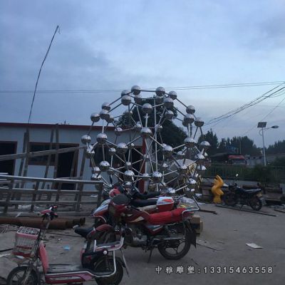 不锈钢原子球雕塑